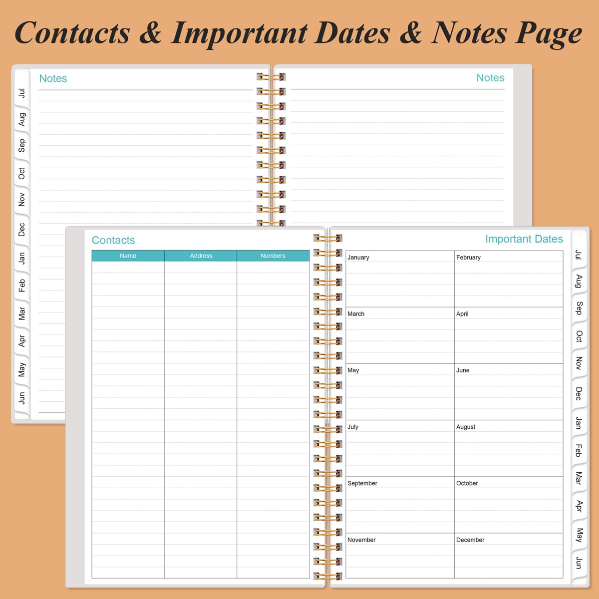Snapklik.com : 2025 Planner - A5 Weekly & Monthly Planner Spiral Bound ...
