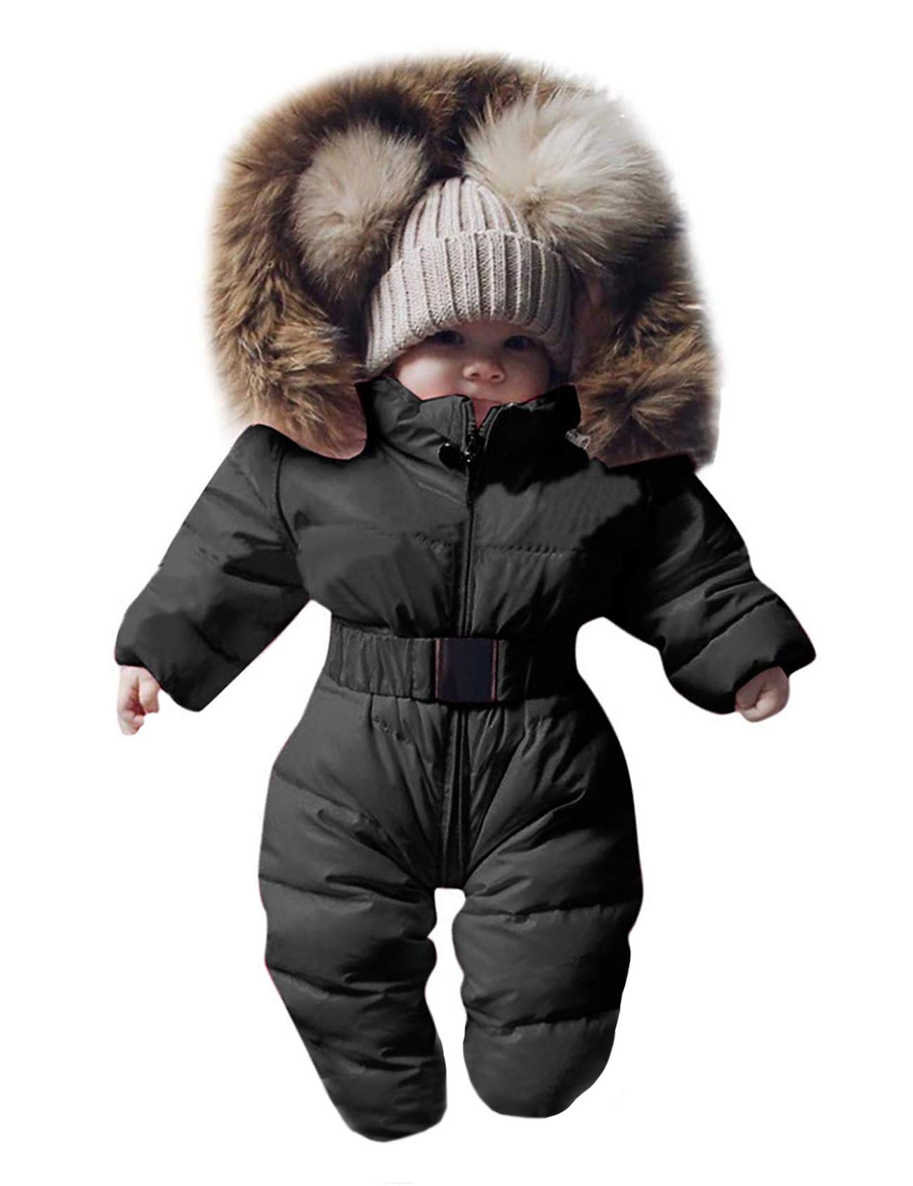 Jueshanzj - Tuta da neve unisex per neonati, calda e invernale