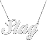 GR859C Initial Necklace Personalized Customized Name Necklace for Women