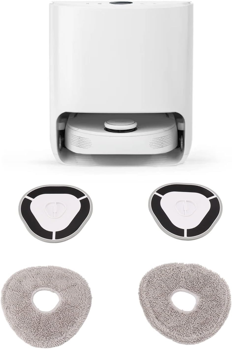 Sweeper Mop Cloth Holder Plate Kit Compatible with Narwal J1 J2 Sweeping Robot Replacement Accessories Washable and Reusable