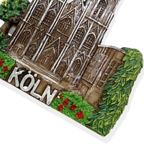 Miniatura 3 de A-ONE Imán de nevera 3D de la catedral de Colonia, Köln Alemania, 1 unidad+Gran Escudo de la Iglesia de San Martín, parche militar decorativo, 1