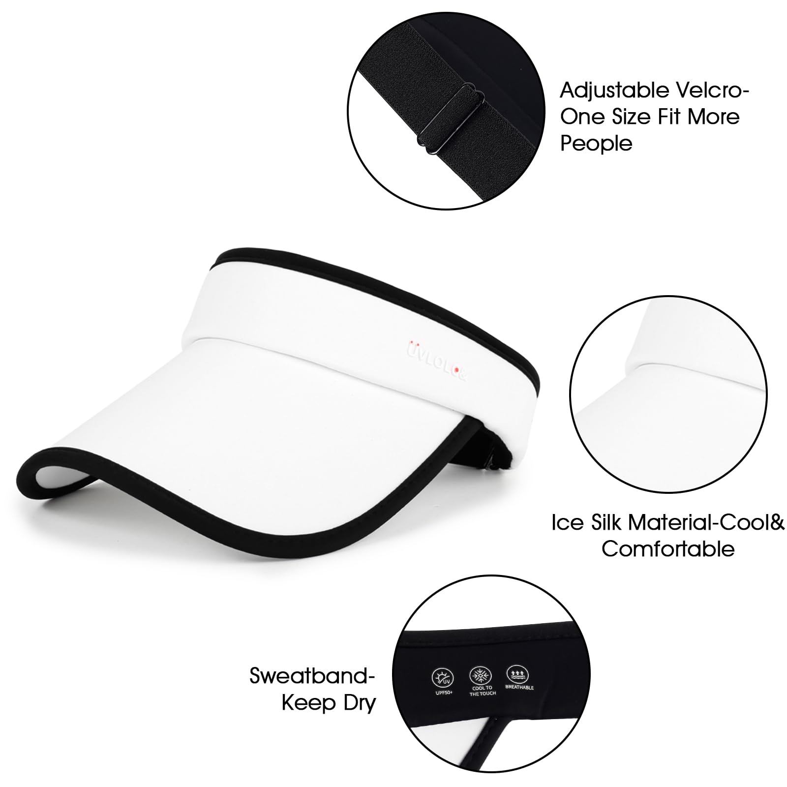 3 Pack Visor Hats for Women Cooling Ice Silk Womens Visor Adjustable Sports Sun Hat