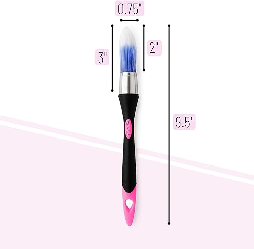 Miniatura 70 de Bates - Brocha de pintura para recortar, 0.75 pulgadas, mango ergonómico antideslizante, cerdas sintéticas, pinceles de corte para pintar, negro