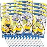 Despicable Me Minions Minions: The Rise of Gru Imagine Ink - 12 Pack No Mess Minions Coloring Books Party 12 Count (Pack of 1) minions coloring book minions party supplies, minions coloring book