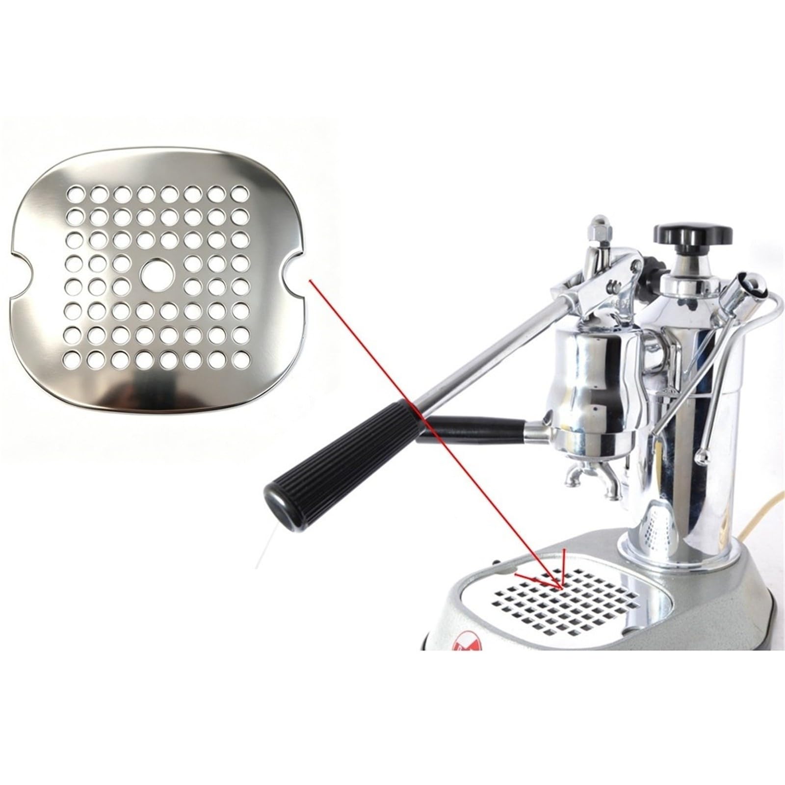 Vassoio Antigoccia Di Ricambio, Compatibile Con La Pavoni, Macchina Da Caffè Europiccola Romantica, Vassoio Antigoccia(S)