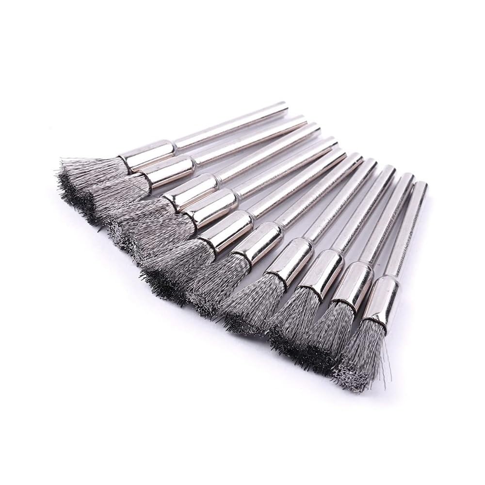 Zestaw szczotek drucianych do wiertarek, szczotka druciana tarczowa, 40 szt./partia, trzonek 3 mm, 4 rodzaje, nylon/włosie końskie/mosiężne/stalowe, polerujące narzędzi szlifierskich obrotowych