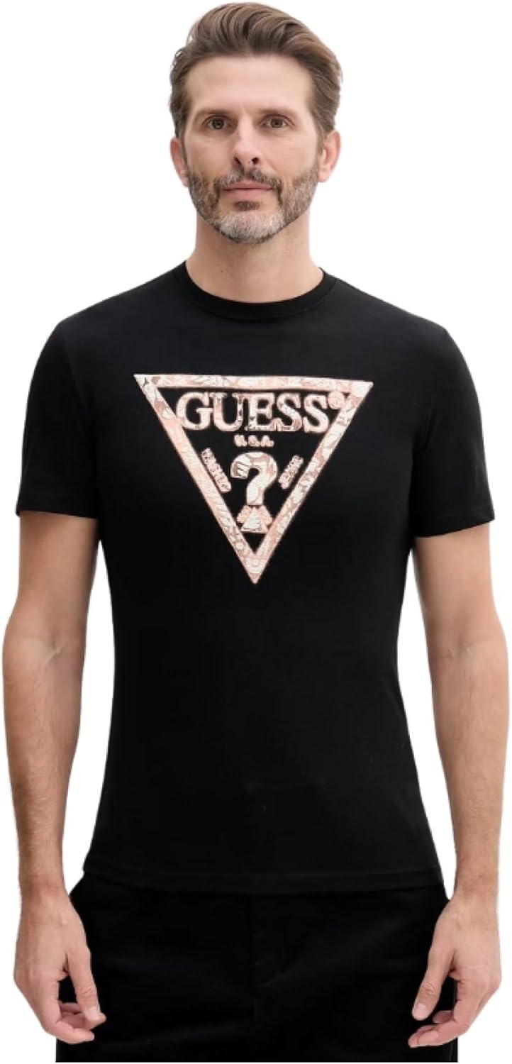 Guess Mens Eco Short Sleeve Triangle Tee
