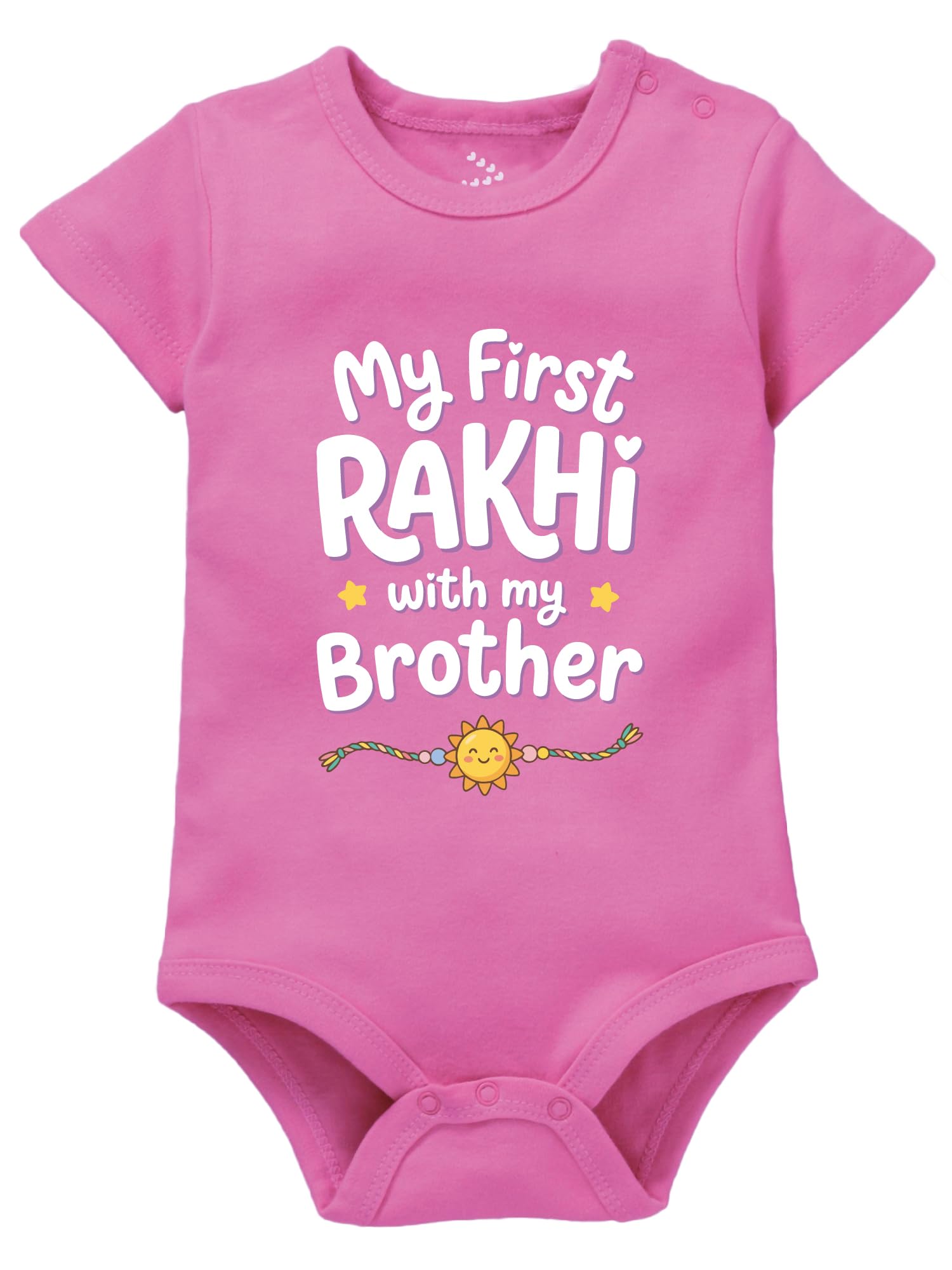 zeezeezoo My First Rakhi with My Brother/Sister Baby Dress | New Born Baby Clothes | Raksha Bandhan Outfit-picture-24