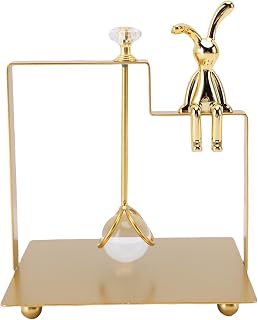 Pwshymi Square Napkin Holder, Innovative Handle Thick Iron Stylish Design, Metal Tissue Holder, for Home bar Tea House, Gold, Standard