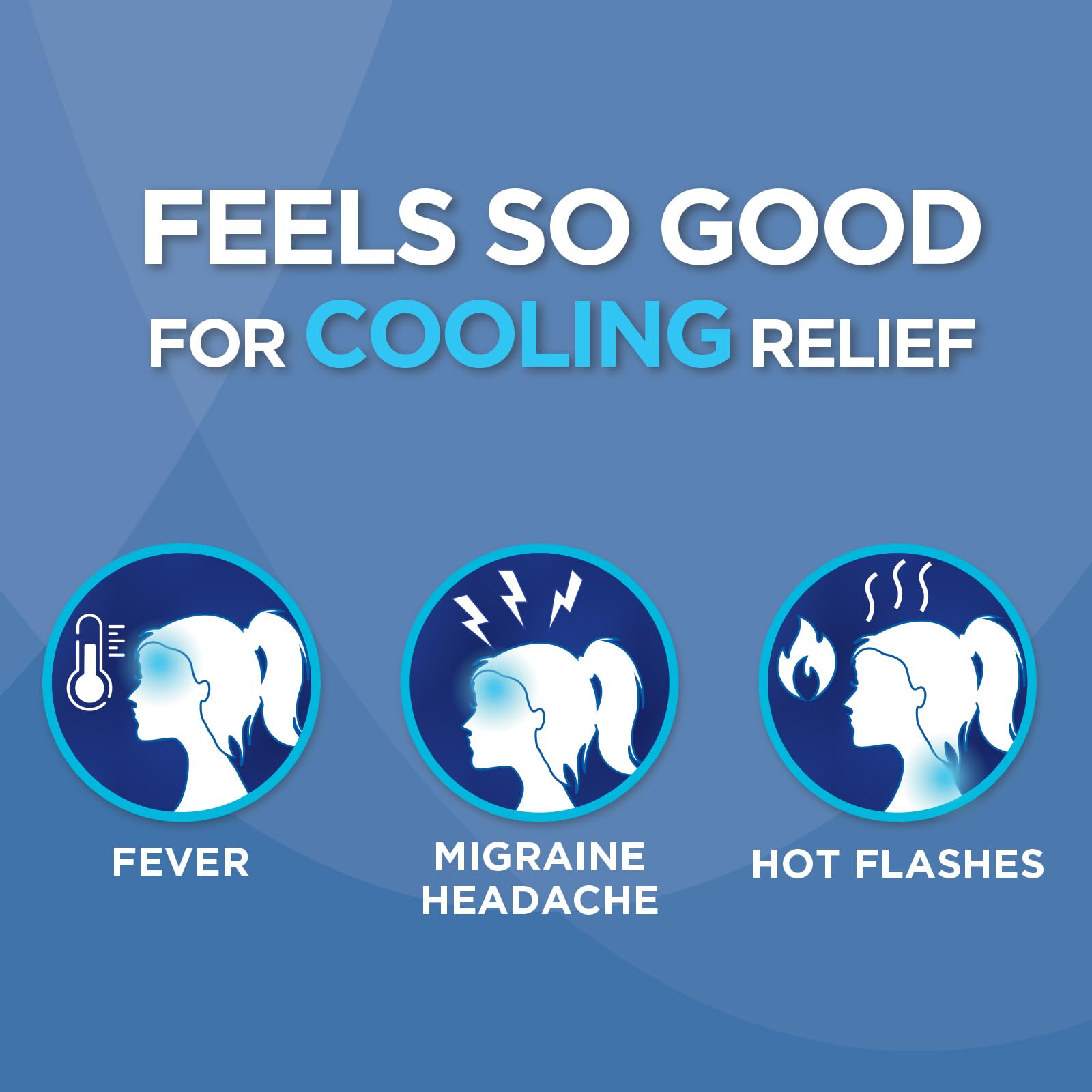 HealthWise Instant Cool Migraine & Fever Gel Patch, 12 Count — Amazon image 2