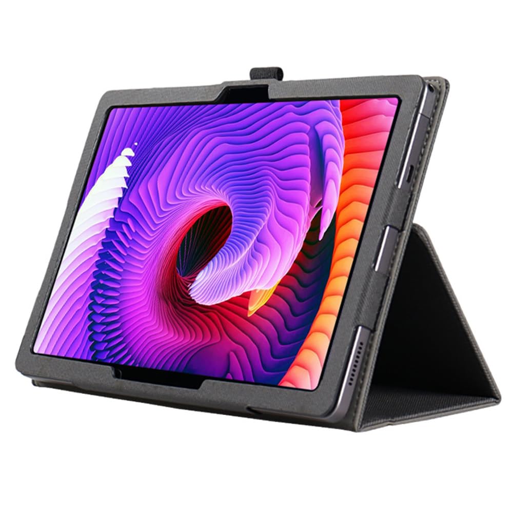 INSOLKIDON Compatibile con XPPen Magic Drawing 12.2-INCH Tablet Custodia protettiva in pelle Cover con Funzione di Supporto, Auto Svegliati/Sonno,Cover Protezione in PU Pelle (Black
