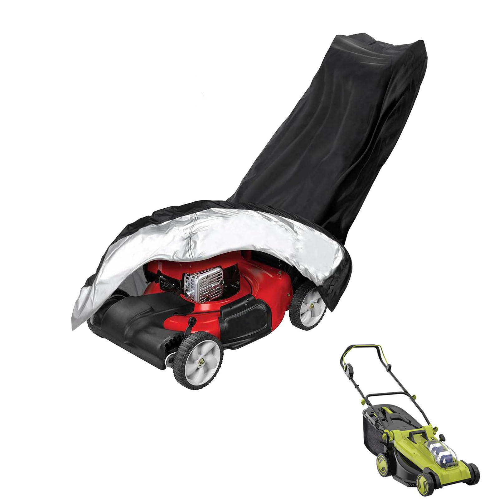 lawnmower cover Compatible with Sun Joe 48V ,waterproof and sun,suitable for indoor and outdoor use all year round, comes with a storage bag โ image 1