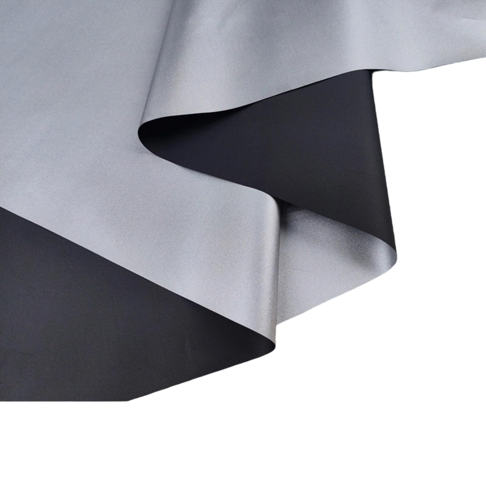 Kaeltsyn Black Multipurpose Silver Coated Polyester Tarp For Diyer Canopy Or Camping Accessories Outdoor Fabric