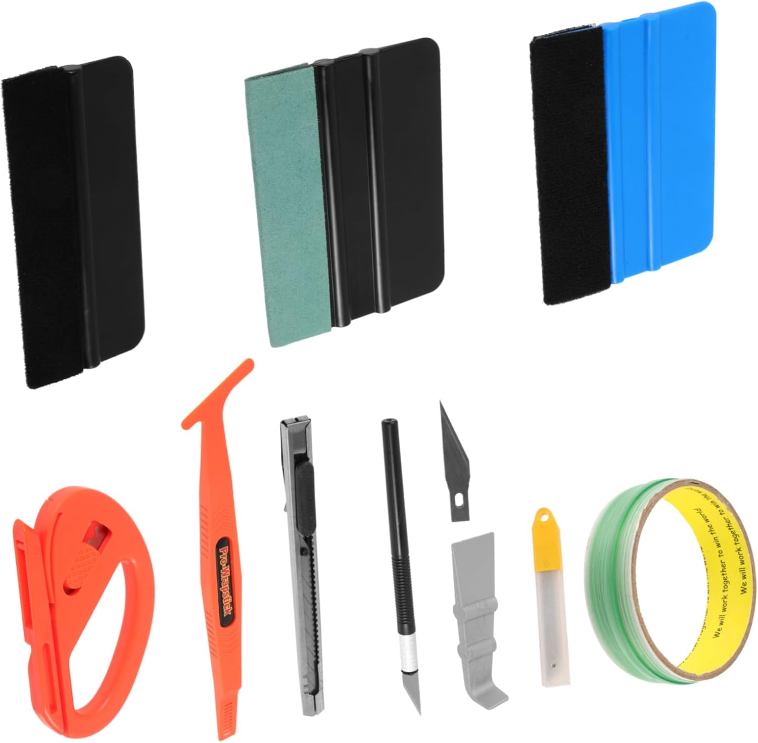 ULTECHNOVO 1set Car Window Tint Tool Kit for Automotive Film Installation Durable Scrapers and Squeegees User-Friendly Design for DIY Window Tinting Projects
