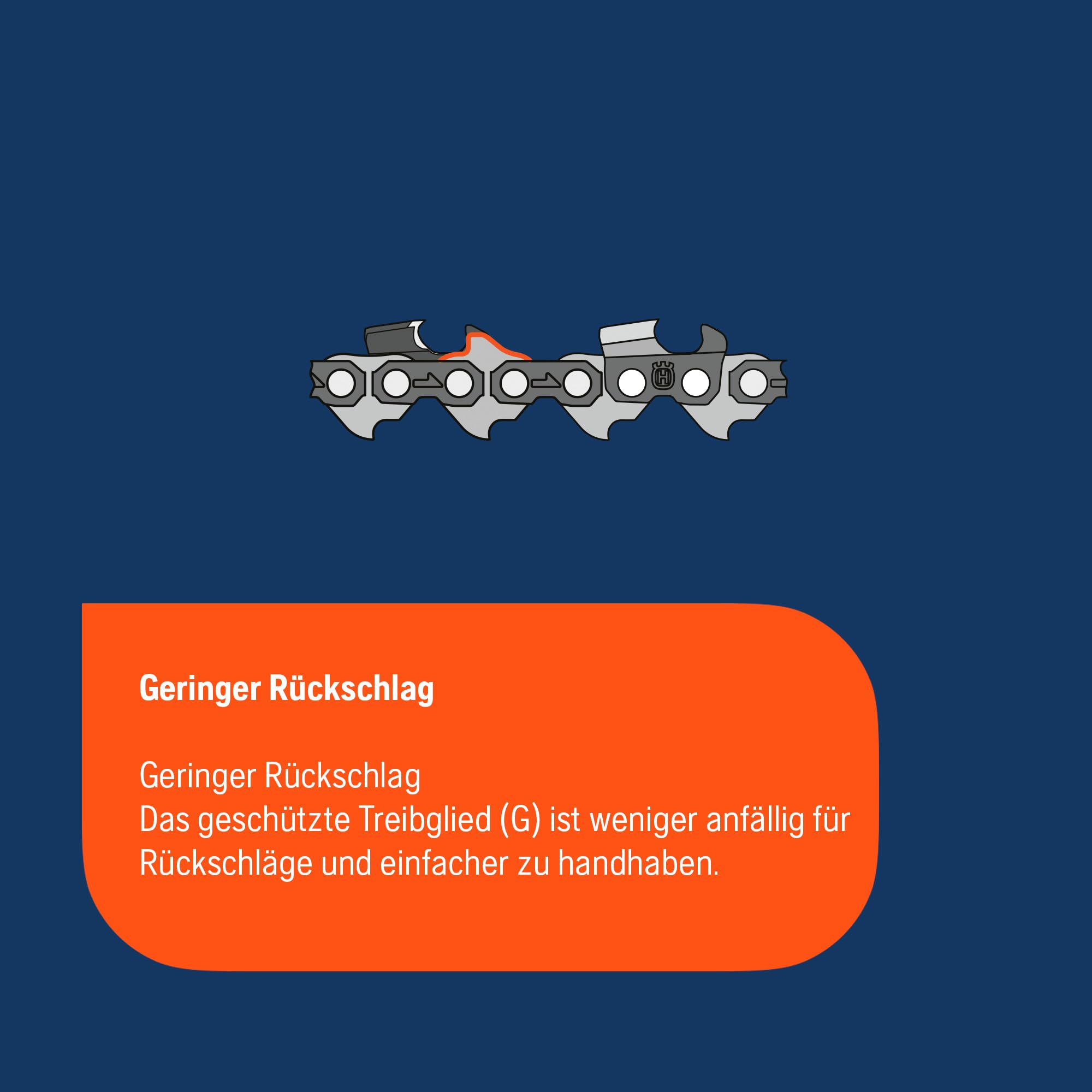 Husqvarna X-Precision SP21G Sägekette 35 cm – .325" mini 1,1 mm Halbmeißel – 59 Treibglieder – energieeffiziente Präzisionskette