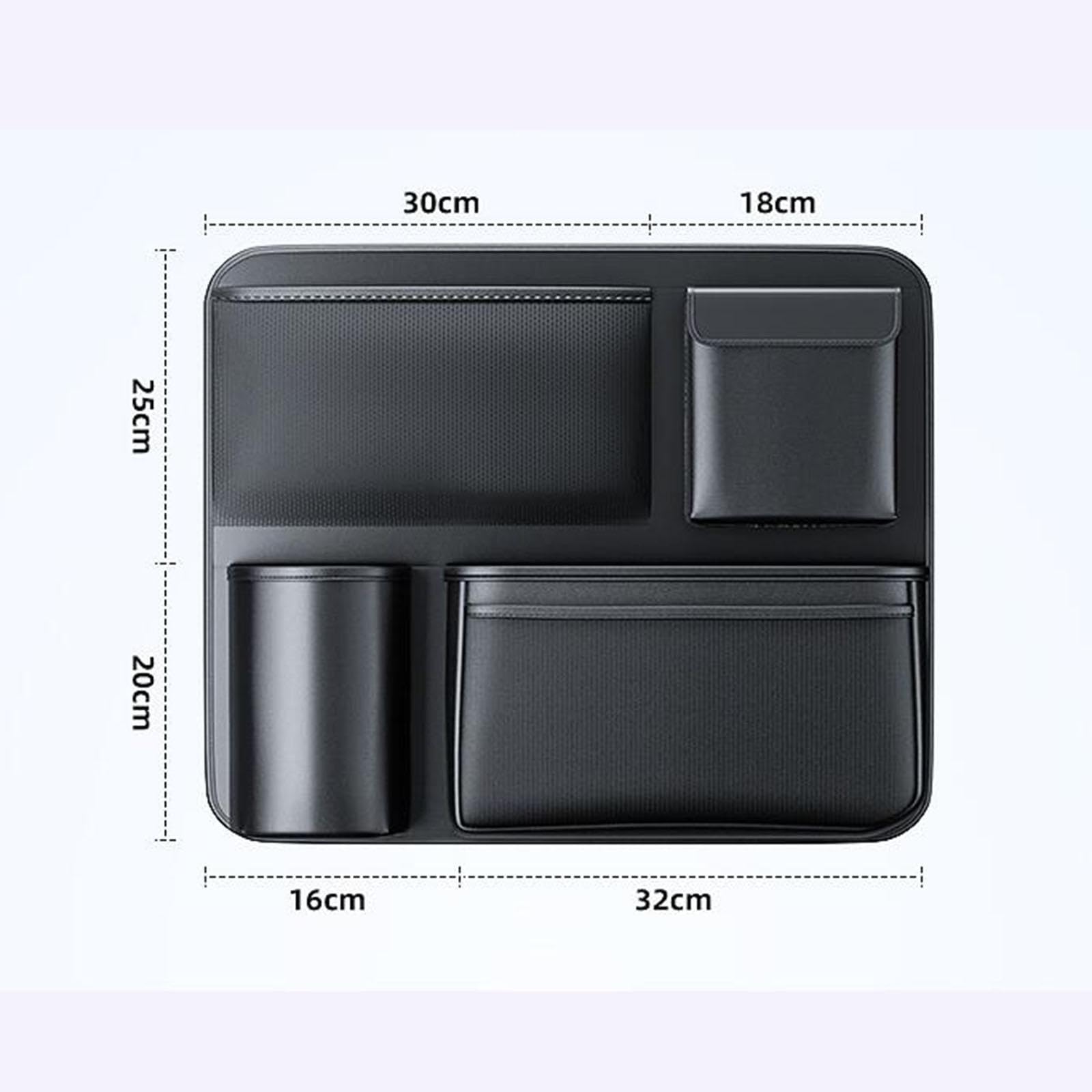 Organizador de Asiento Trasero para Coche con Compartimentos Múltiples Bolsillos Colgantes Resistente Al Agua Función Impermeable Adecuado para