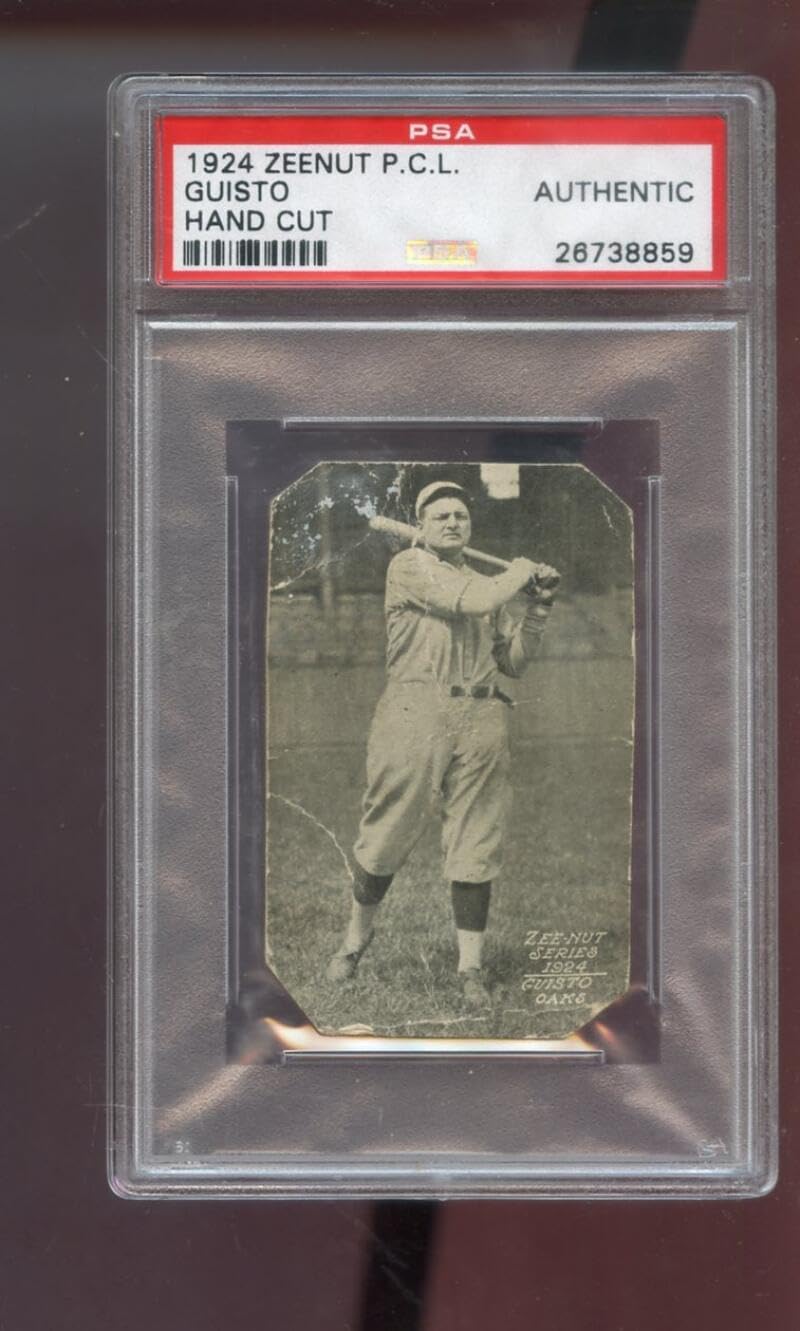 1924 Zeenut Zeenuts Lou Guisto PSA AUTHENTIC Graded Baseball Card Pacific Coast League PCL P.C.L. Oakland Oaks