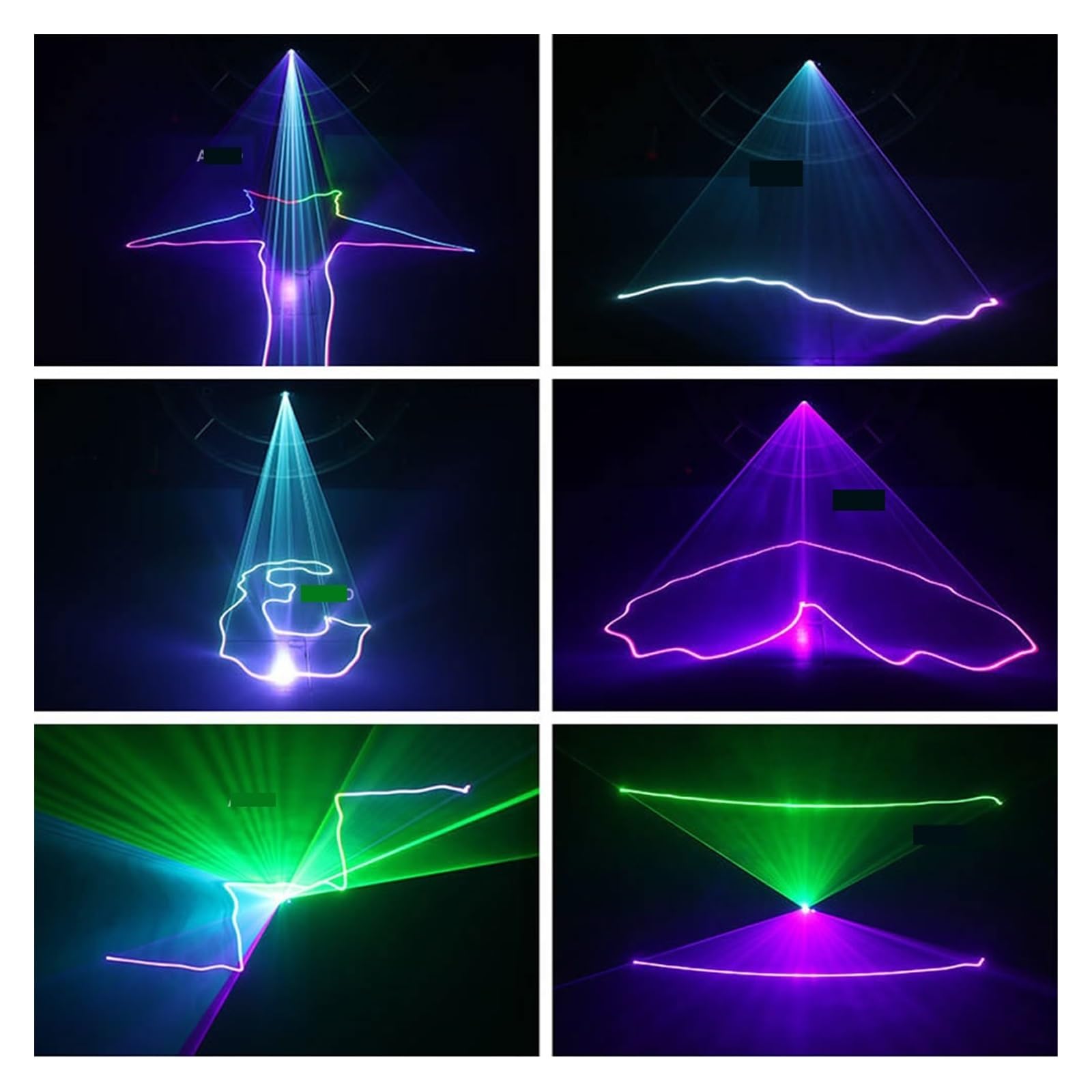 Luci per Feste, Luci di proiezione del suono o scanner di animazione a colori RGB da 500 mW for la discoteca DJ Party Show Illuminazione di proiezione del fascio