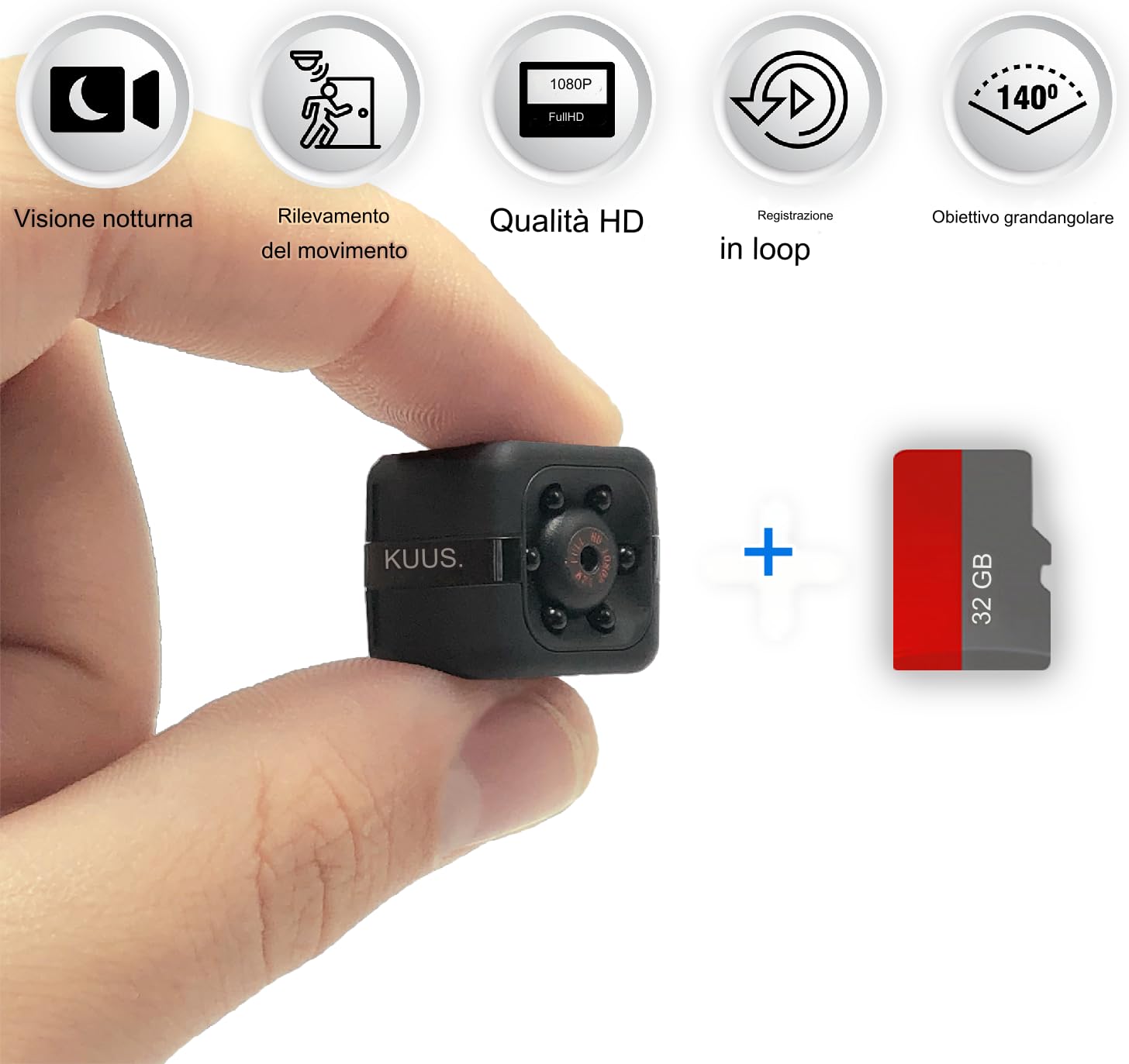 Camara Spy Hidden KUUS C1 Mini Indoor - Dettaglio