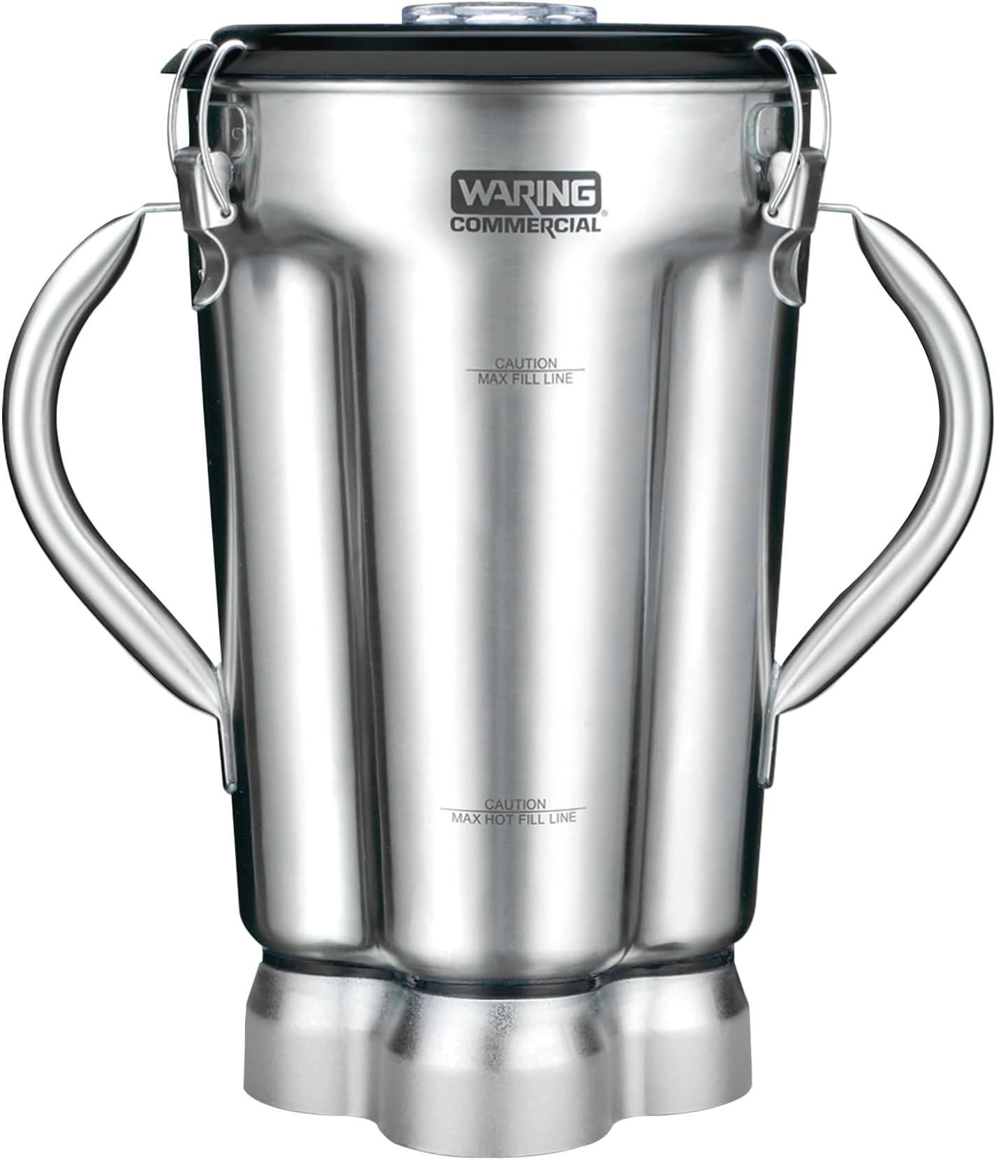 Commercial CAC72 Stainless Steel 2-Handle Container with Blade Assembly and Lid, 1-Gallon,Silver