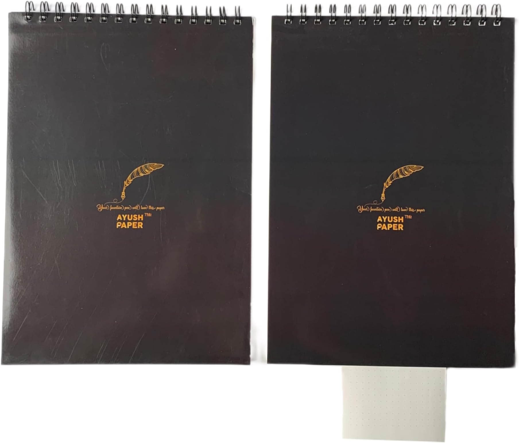 Ayush Paper A4 Dot Grid Spiral Notebook 100 Gsm | Pack of 2 | 50 Pages, 100 Sides| 8.3" X 11.6"I Dotted Notebook for School Kids.