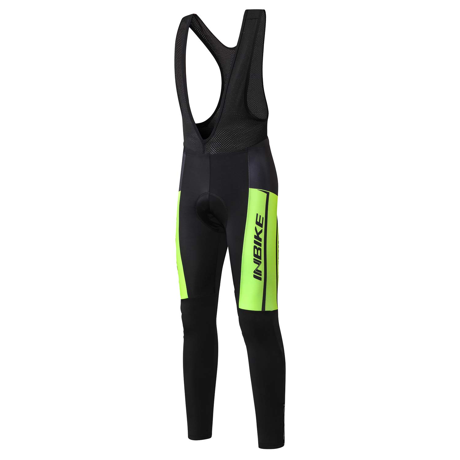 INBIKE Pantalon Cyclisme Homme Respirant Cuissard avec 3D Coussin Rembourré Bretelle Vélo Séchage Rapide pour Ski, VTT, Randonné S-3XL(XML-ST-02)
