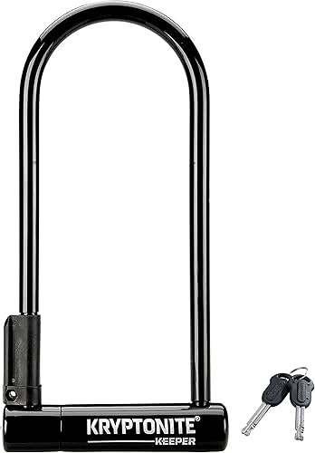 Kryptonite Keeper - Candado en U, 12 pulgada (12 mm), con arco de cierre en U flexible.