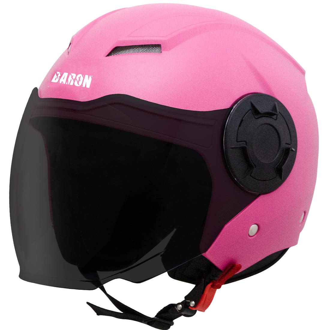Steelbird Baron Open Face Helmet, ISI Certified Helmet (Large 600 MM