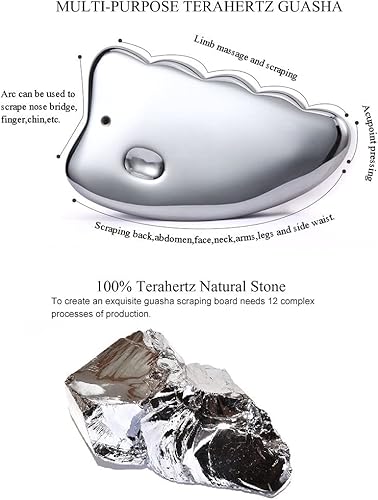 Miniatura 3 de SAEEYCUE Terahertz Stone Gua Sha Stone Facial Masaje Raspador Varita Terahercios