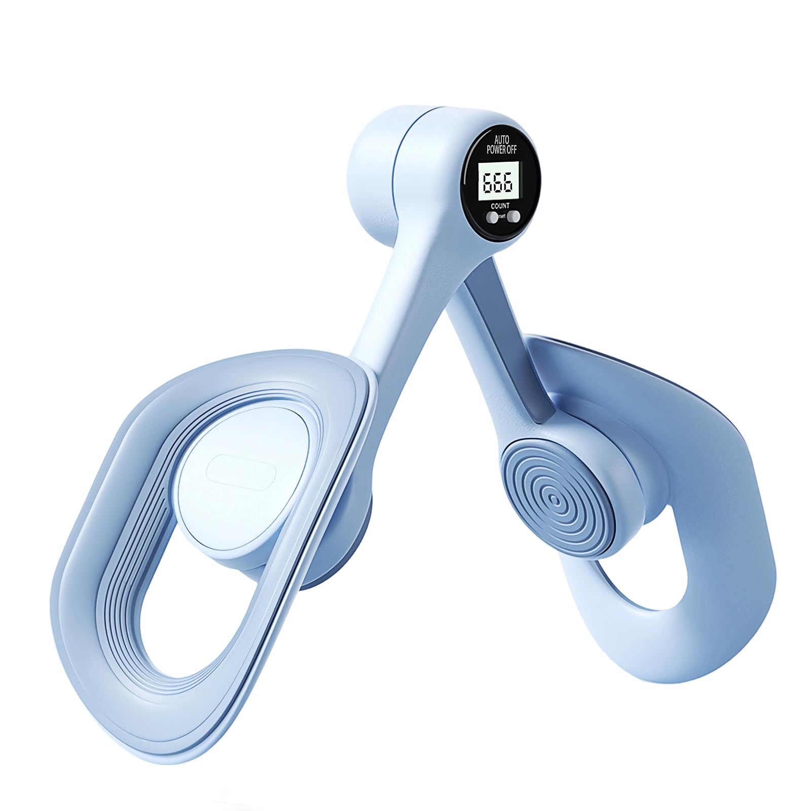Thigh Master with Display Counter, 360° Pelvic Floor Exercise Devices, Inner Thigh Exerciser for Women, Hip & Leg Workout Device for Postpartum Recovery, Blue-image-31