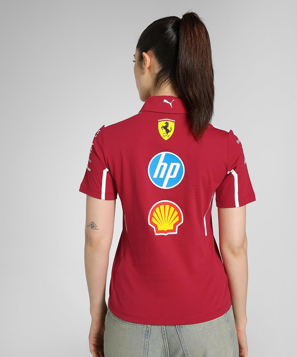 PUMA Scuderia Ferrari F1 2025 Women's Team Polo - Red - Image 4