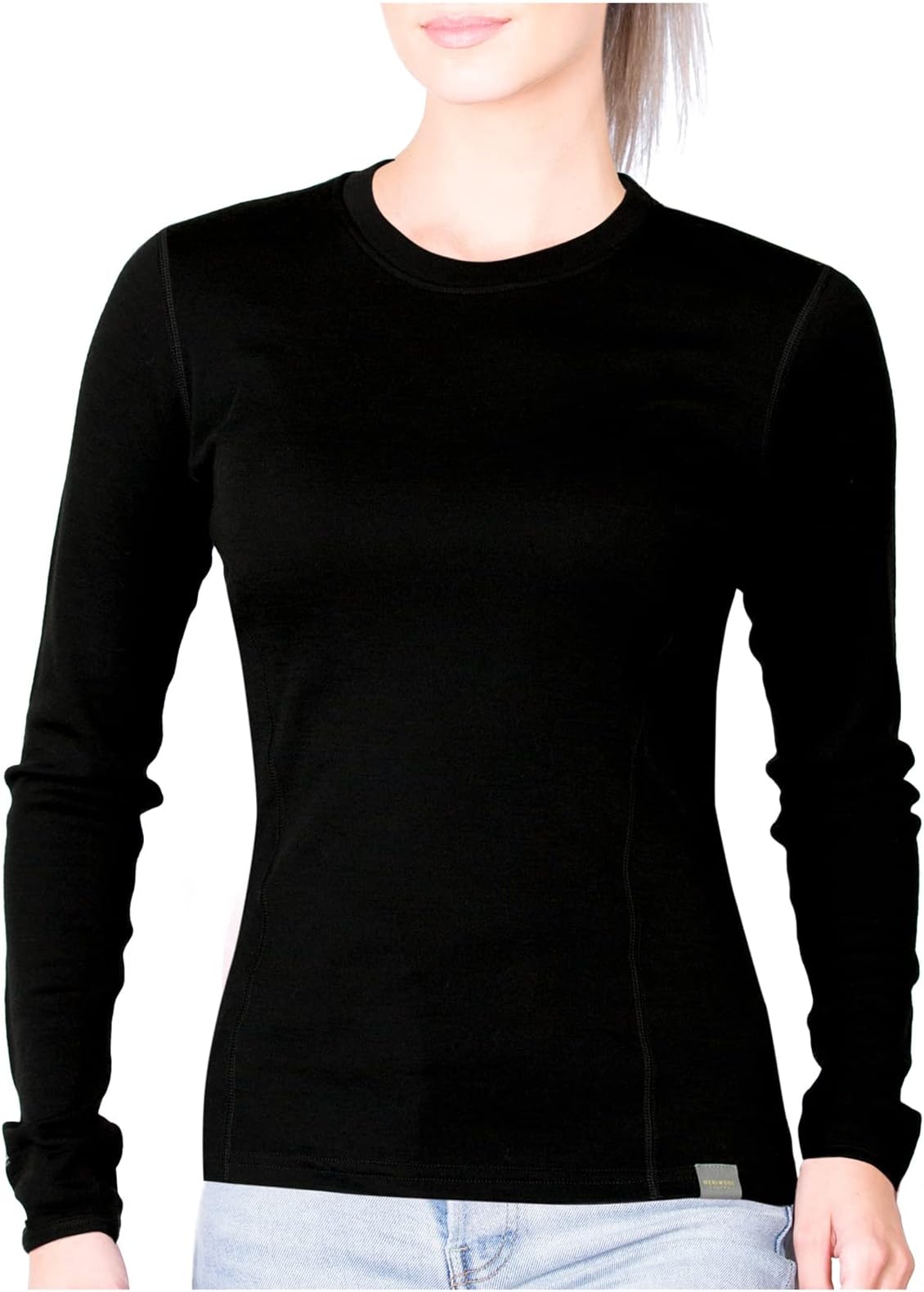 MERIWOOL Womens Base Layer 100% Merino Wool Midweight Long Sleeve Thermal Shirt