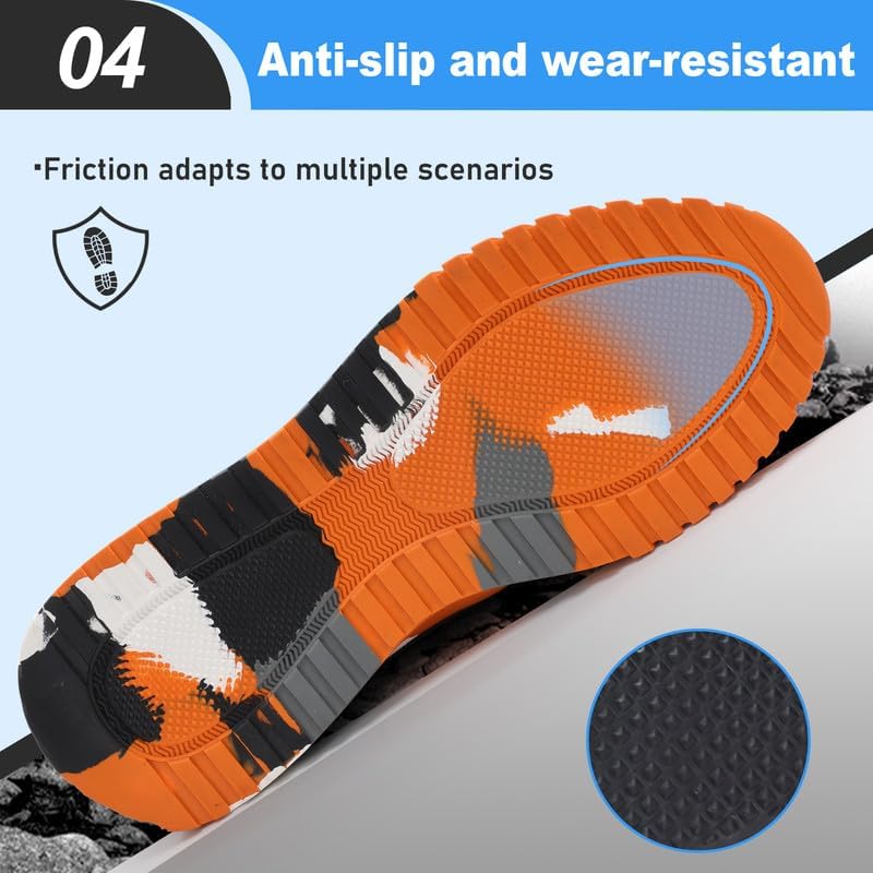 Steel Toe Shoes for Men Work Safety Industrial Protective Men’s Work Shoes for Construction Comfortable Lightweight Warehouse Factory - Image 6