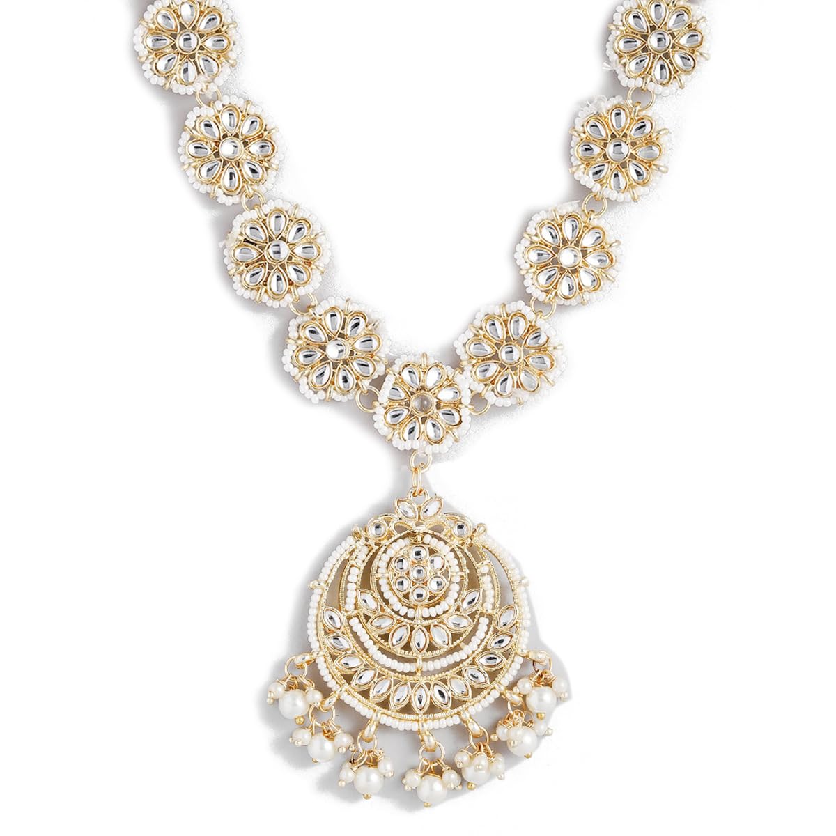Gold Plated Jadau Kundan Sheeshphool - MHA253 main image 1