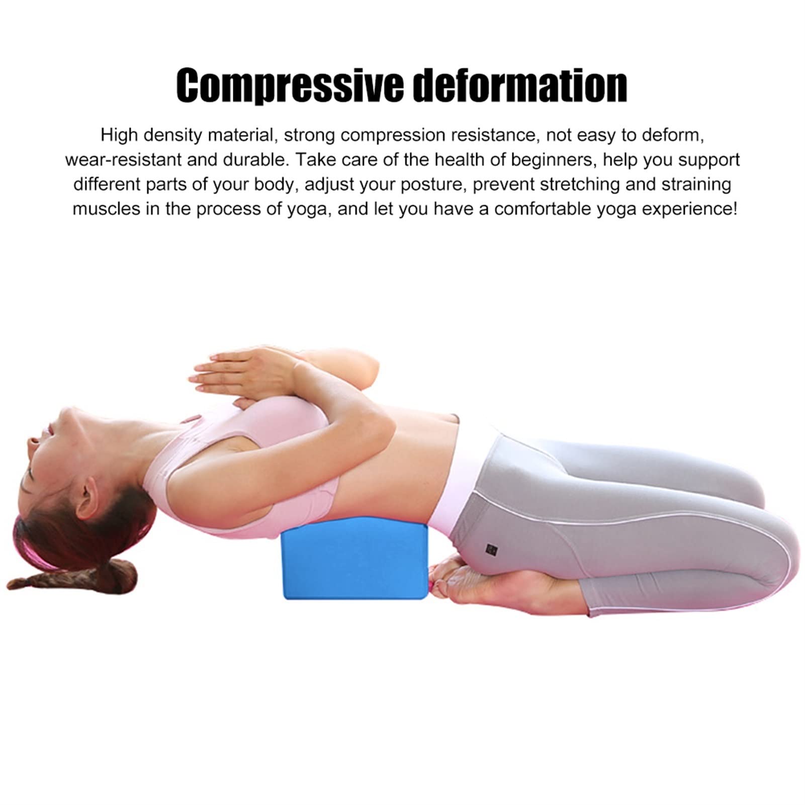 JINGYAN Briques yoga Eva Mousse Yoga Block accessoires Brique Pilates Colonne Fitness Sport Equipement Retour Exercice Bodybuilding for Home Gym