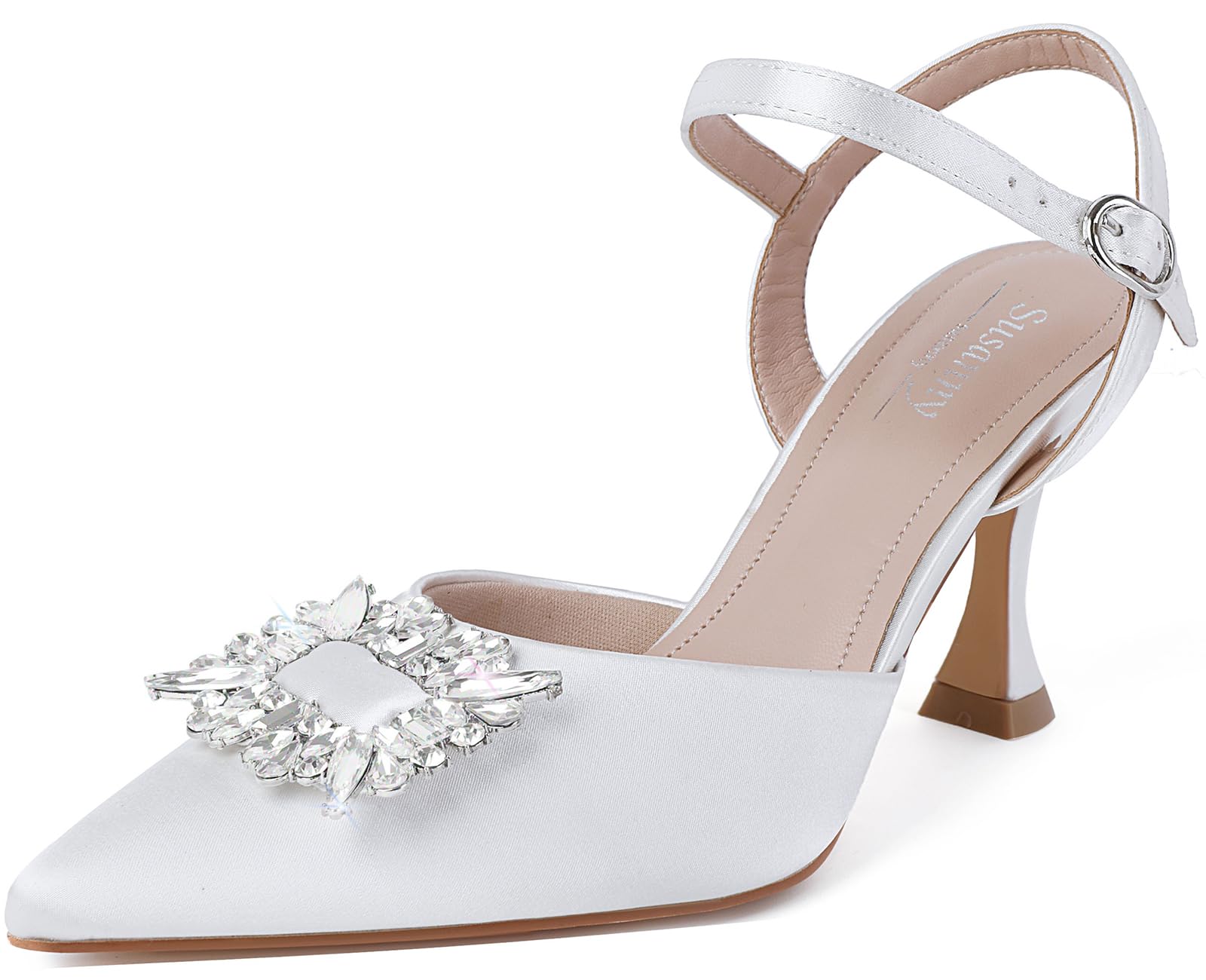 Closed Toe Clear Dress Shoes Low Heel Zamikoo Women's Pointed Toe