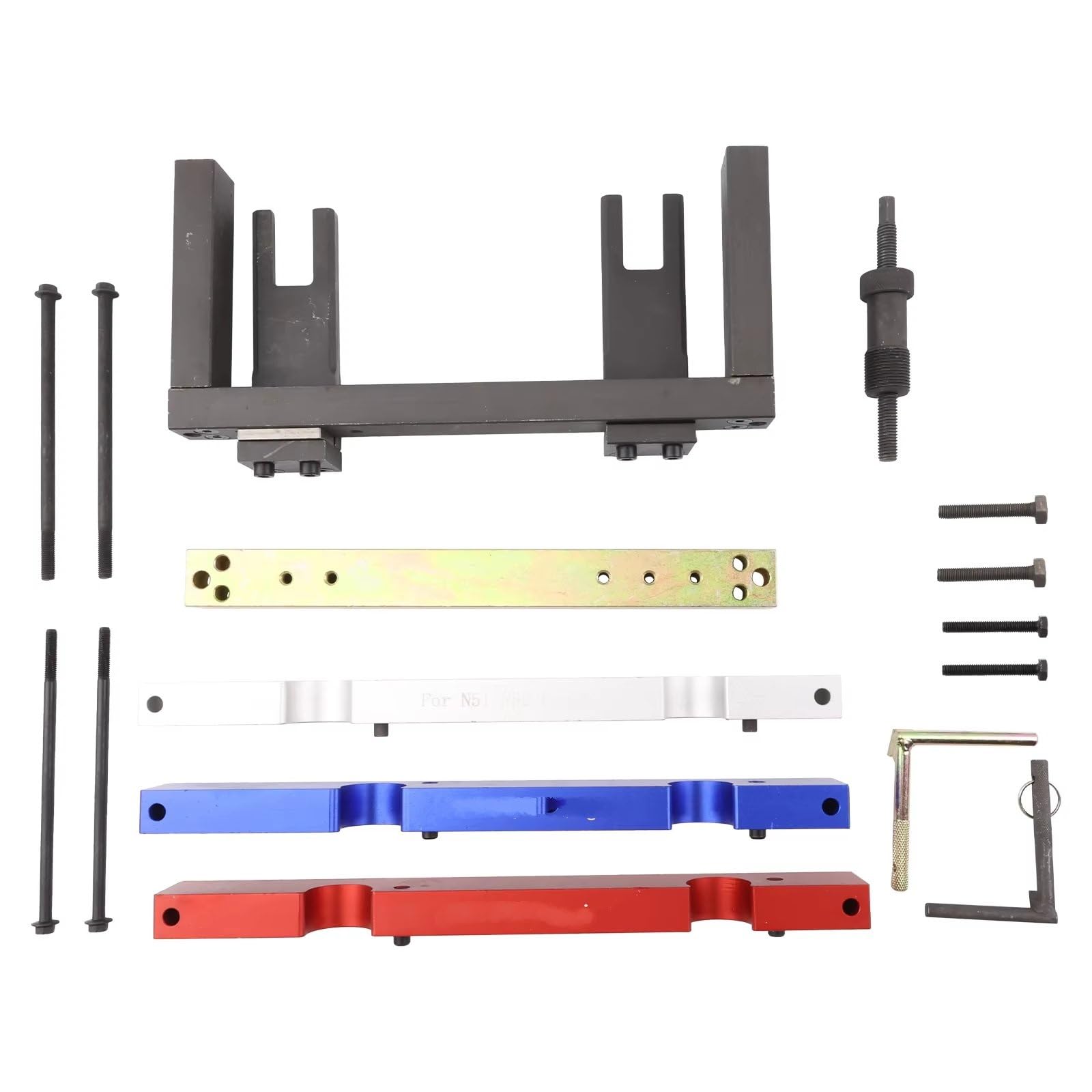 Compatibile Con Bmw Per E60 Per E61 Per 523i Motore Auto Doppio Tendicatena Albero Camme Puleggia Strumento Blocco Rivestimento Interno Automatico OEM:N52B30 Kit Attrezzi Per Fasatura