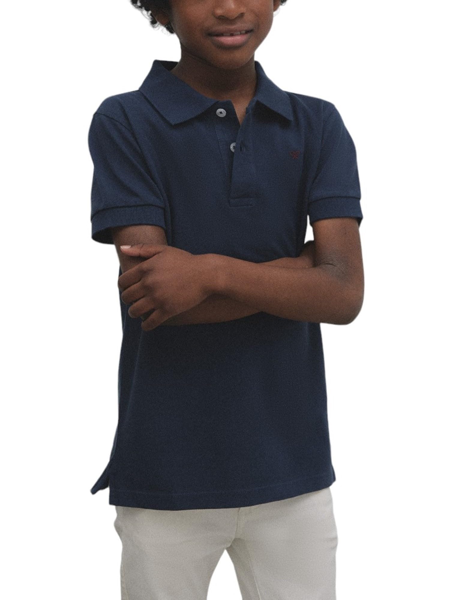 SILBON Polo Kids Clásico Miniraqueta Manga Corta para Niños