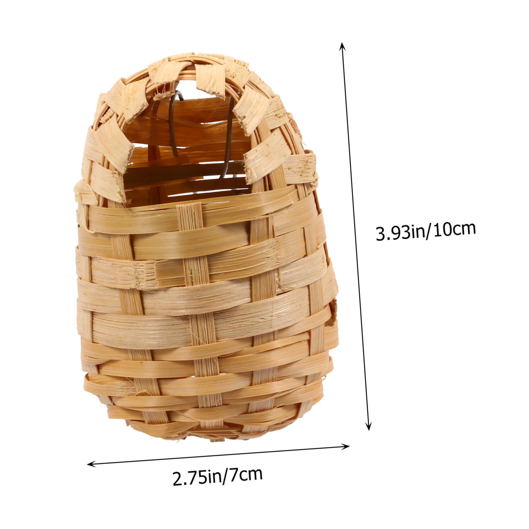 OFFSCH 6pcs Handmade Bird Nest for Birds Creative Bird Shelter with Hook Rustic Style Home Decoration Safe Hideaway for Outdoor Use