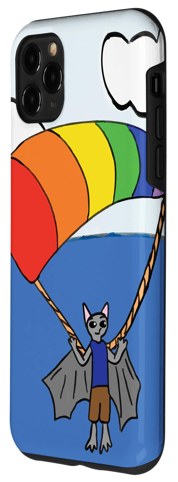 コウモリ　Apple iPhone12 Pro iPhone 12 / 12 Pro (6.1インチ) 用 360°のぞき見防止 プライバシー