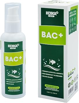 KOIKA BAC+ Aquarium Probiotics, Immunity Boosting, Disease Resistance & Improve The Digestive System BAC+,105ml