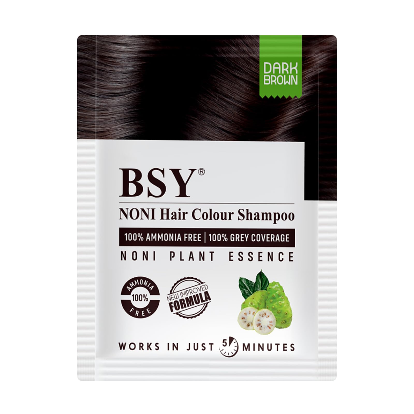 Bsy Noni Black Hair Dye Shampoo 20ml