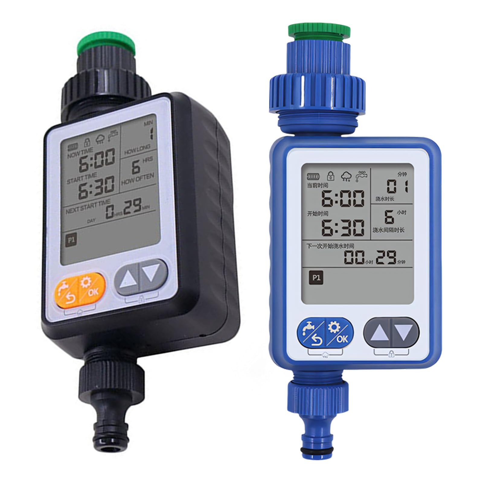 Sistema di irrigazione automatico per serre e giardini con opzioni di controllo semplici Sistema di irrigazione multiprogramma