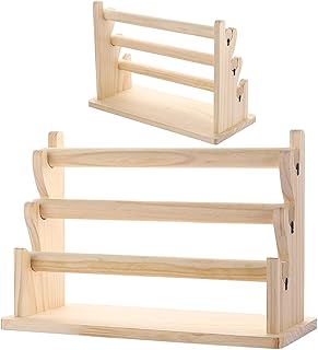 ブレスレット ディスプレイ ラック | 木製 アクセサリー 収納 - マルチティア バングル オーガナイザー | 家庭・店舗・アパート・寮・ショーケース・キャビネット・デスクトップ用