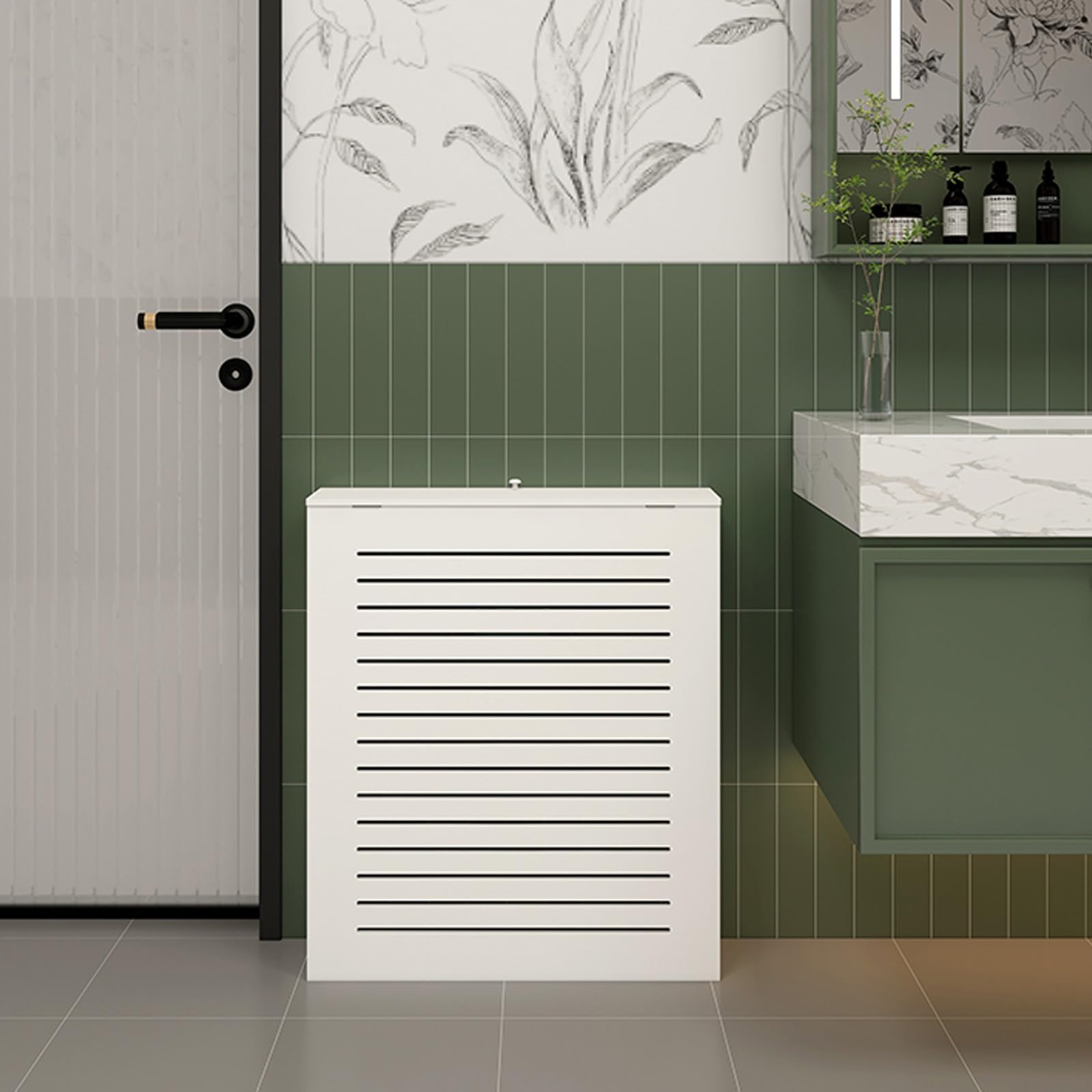 Generico Copritermosifone Moderni ed Eleganti per Soggiorno e Bagno, mobiletto riscaldante Decorativo con Contenitore, Facile da installare, 40x30x20 cm (15,7x11,8x7,9 Pollici)