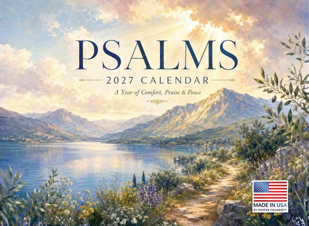 Psalm Calendar 2027 Bible Monthly Wall Calender 12 Month — image 1