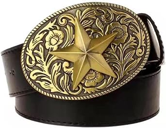 Belt Men, Leather Belt Casual Mens Buckle Leather Belt Hip Hop Leather Rivet Belt
