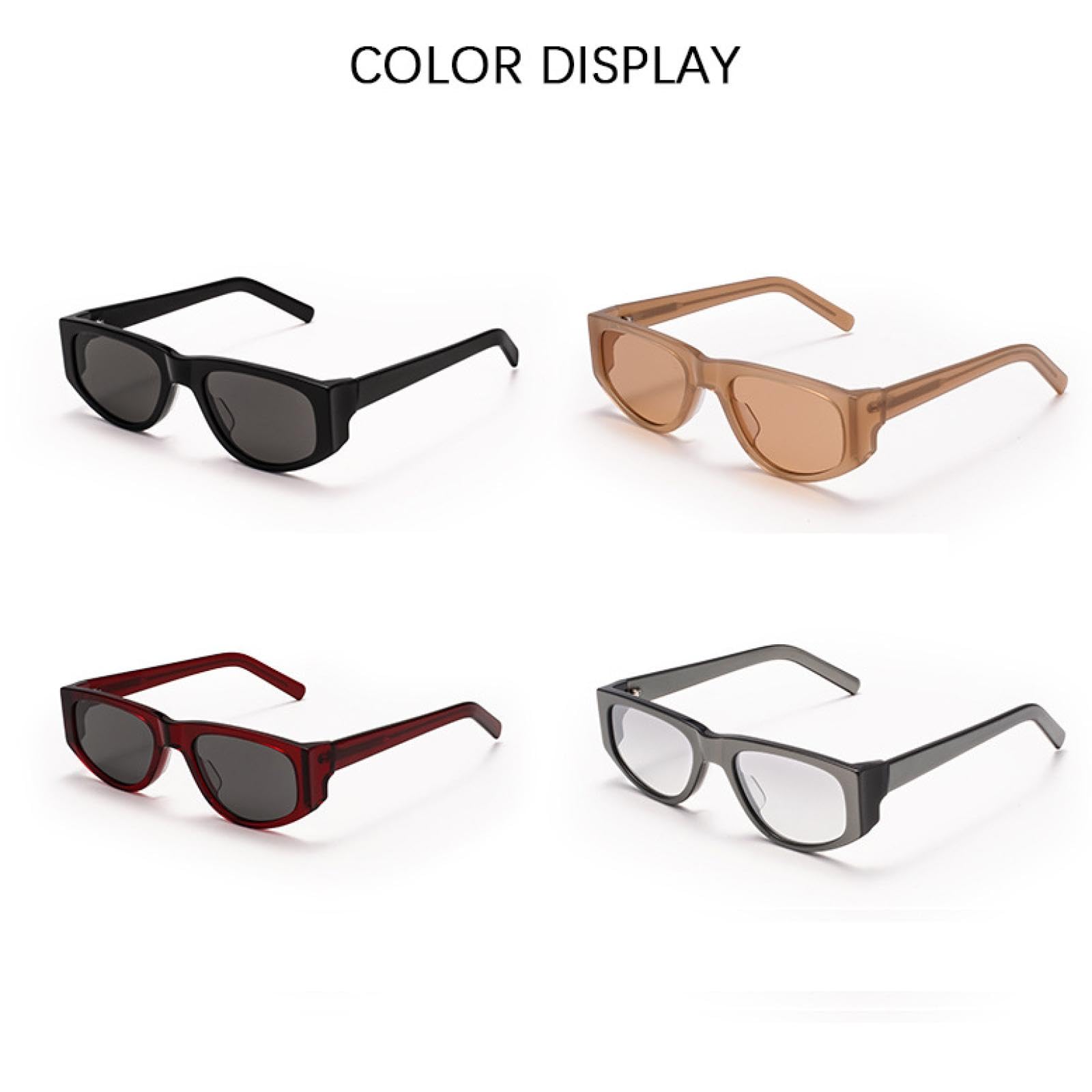 Occhiali da sole Cat Eye da donna in acetato, da uomo, UV400