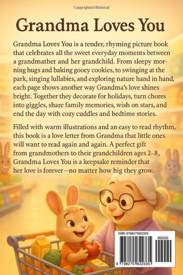Grandma Loves You!: Heartwarming Christmas Gift for Grandkids - Rhyming Keepsake Picture Book with Endless Love from Grandma - Image 2