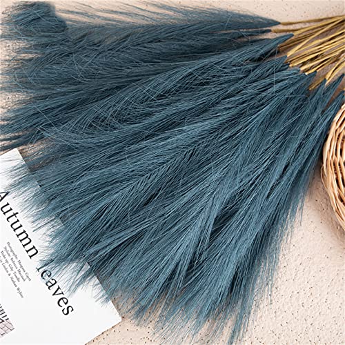 Muloo 10 buquê artificial de pampas para decoração de casamento, festa, quarto, faça você mesmo, enc